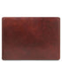 Leather desk pad with inner compartment